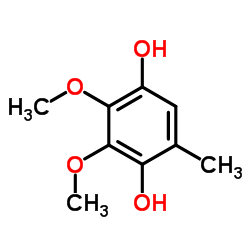 2,3-二甲氧基-5-甲基-1,4-苯二酚结构式
