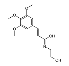 N-(2-Hydroxyethyl)-3-(3,4,5-trimethoxyphenyl)propenamide结构式