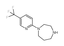 1-(5-三氟甲基吡啶-2-基)-1,4-二簪烷结构式