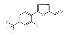 5-ó2-氯-4-(三氟甲烷)苯基-2-糠醛结构式