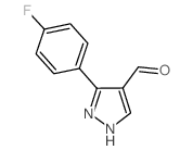 3-(4-氟苯基)-1H-吡唑-4-甲醛结构式