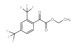 ETHYL 2-(2,4-BIS(TRIFLUOROMETHYL)PHENYL)-2-OXOACETATE结构式