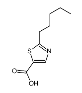 2-pentyl-1,3-thiazole-5-carboxylic acid结构式