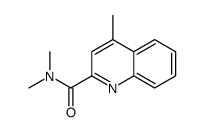 N,N,4-trimethylquinoline-2-carboxamide结构式