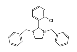 2-(2-CHLOROPHENYL)-1,3-BIS(PHENYLMETHYL)-IMIDAZOLIDINE结构式