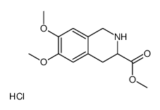 6,7-二甲氧基-1,2,3,4-四氢异喹啉-3-羧酸甲酯盐酸盐结构式
