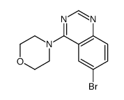 6-溴-4-(4-吗啉)喹唑啉结构式