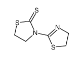 3-(4,5-dihydro-1,3-thiazol-2-yl)-1,3-thiazolidine-2-thione结构式