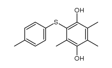 2-p-tolyl-thio-3,5-trimethylhydroquinone结构式