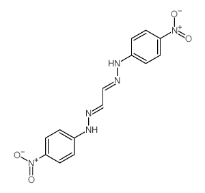4-nitro-N-[[(2Z)-2-[(4-nitrophenyl)hydrazinylidene]ethylidene]amino]aniline结构式
