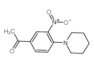 1-(3-硝基-4-哌啶苯基)-1-乙酮结构式