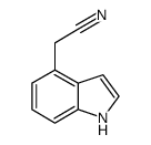 1H-吲哚-4-乙腈结构式