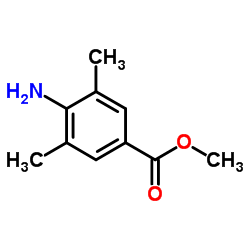 4-氨基-3,5-二甲基-苯甲酸甲酯结构式