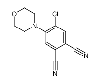 4-chloro-5-morpholin-4-ylbenzene-1,2-dicarbonitrile结构式