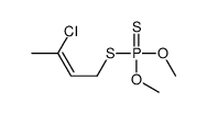 [(Z)-3-chlorobut-2-enyl]sulfanyl-dimethoxy-sulfanylidene-λ5-phosphane结构式