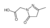 2-(3-甲基-5-氧代-4,5-二氢-1H-吡唑-1-基)乙酸结构式