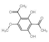 1-(3-乙酰基-2,4-二羟基-6-甲氧基苯基)-1-乙酮结构式