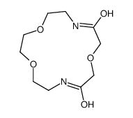 1,4,10-trioxa-7,13-diazacyclopentadecane-8,12-dione结构式