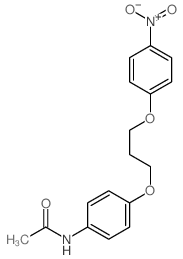 Acetamide,N-[4-[3-(4-nitrophenoxy)propoxy]phenyl]-结构式