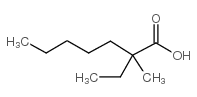2-ethyl-2-methylheptanoic acid结构式