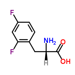 L-2,4-二氟苯丙结构式
