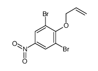 1,3-dibromo-5-nitro-2-prop-2-enoxybenzene结构式