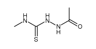 2-acetyl-N-methylhydrazinecarbothioamide结构式