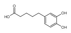 5-(3,4-dihydroxyphenyl)-γ-valeric acid结构式
