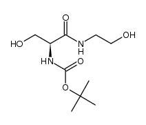 N-(N-Boc-L-seryl)-2-aminoethanol结构式