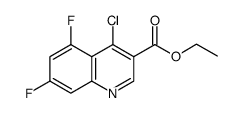 4-氯-5,7-二氟喹啉-3-甲酸乙酯结构式