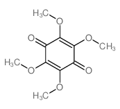 2,3,5,6-tetramethoxycyclohexa-2,5-diene-1,4-dione结构式