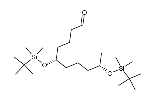 (5S,9S)-5,9-bis(tert-butyldimethylsilyloxy)decanal结构式