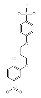 Benzenesulfonylfluoride, 4-[3-(2-chloro-5-nitrophenoxy)propoxy]-结构式