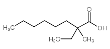 2-ethyl-2-methyloctanoic acid结构式