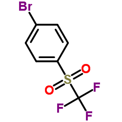1-溴-4-[(三氟甲基)磺酰基] 苯结构式