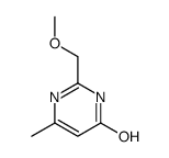 2-(methoxymethyl)-6-methyl-1H-pyrimidin-4-one结构式