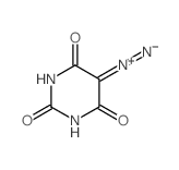 2,4,6(1H,3H,5H)-Pyrimidinetrione,5-diazo-结构式