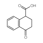 4-氧代-1,2,3,4-四氢萘-1-羧酸结构式