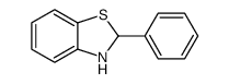 2-phenyl-2,3-dihydro-1,3-benzothiazole结构式