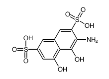 3-amino-4,5-dihydroxynaphthalene-2,7-disulfonic acid结构式