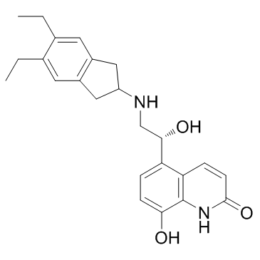 茚达特罗结构式