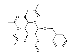 Benzyl &alpha;-D-glucopyranoside tetraacetate结构式