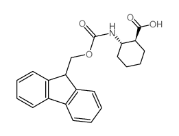 N-芴甲氧羰基-(1S,2S)-2-氨基环己烷羧酸结构式