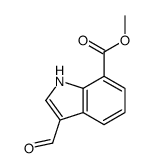 3-醛基吲哚-7-甲酸甲酯结构式