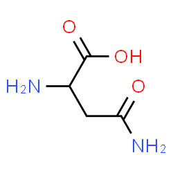 DL-天冬酰胺一水物结构式