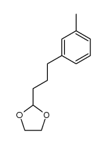 2-(3-(m-tolyl)propyl)-1,3-dioxolane结构式