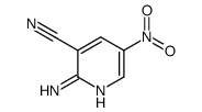 2-Amino-5-nitronicotinonitrile结构式