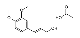 acetic acid,3-(3,4-dimethoxyphenyl)prop-2-en-1-ol结构式