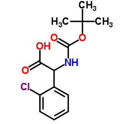 N-Boc-(2’-氯苯基)甘氨酸结构式