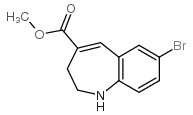 7-溴-2,3-二氢-1H-1-苯氮杂卓-4-羧酸甲酯结构式